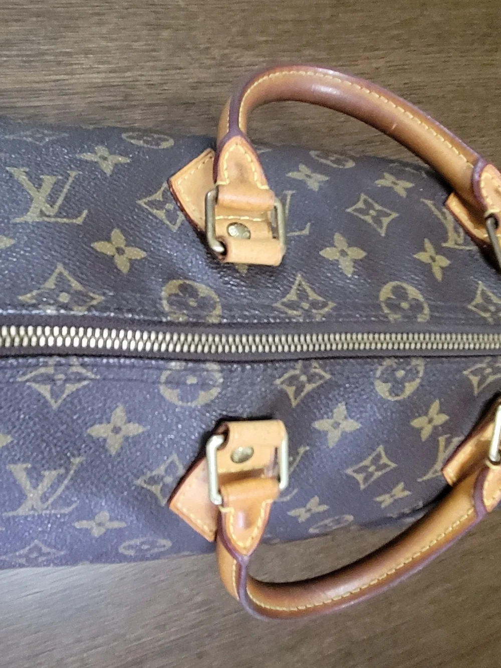 Louis Vuitton Brown Monogram Speedy 35 9.00Top-Handle Bag